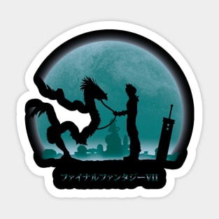 Midgar at night Sticker